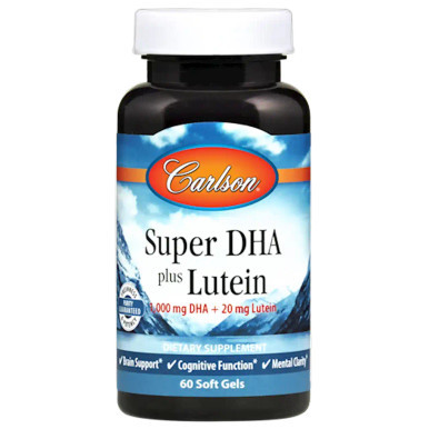 Super DHA + Lutein 60sg by Carlson Labs