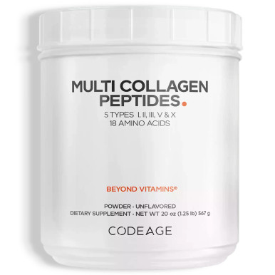 Multi Collagen Peptides Powder Unflavored 567g by Codeage