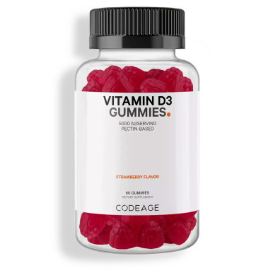 Vitamin D3 5000 IU 60 Gummies by Codeage
