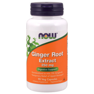 Ginger Root Extract 250 mg 90vc by NOW Foods
