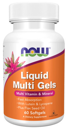 Liquid Multi Gels 60sg by NOW Foods