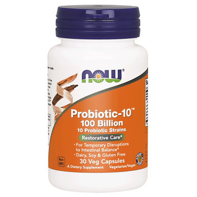 Probiotic-10 100 Billion 30vc by NOW Foods