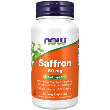 Saffron 50mg 60vc by NOW Foods