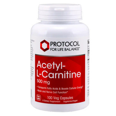 Acetyl-L-Carnitine 500 100c by Protocol for Life Balance