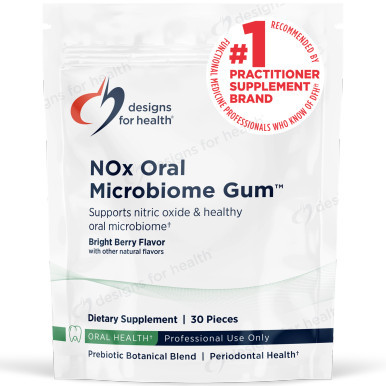 NOx Oral Microbiome Gum 30 pieces by Designs for Health