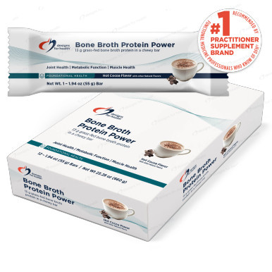 Bone Broth Protein Power Bar 12ct by Designs for Health