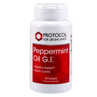 Peppermint Oil G.I. Enteric 90sg by Protocol for Life Balance