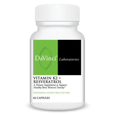 Vitamin K2 + Resveratrol 60c by DaVinci Labs