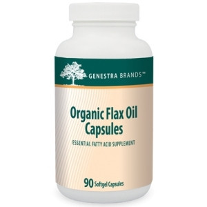 Organic Flax Oil Capsules 90c by Seroyal Genestra