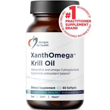 XanthOmega Krill Oil 60sg by Designs for Health