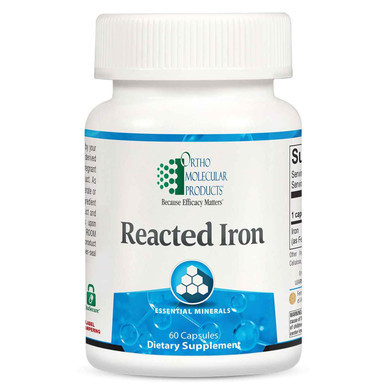 Ortho Molecular Products - Reacted Iron- 60ct