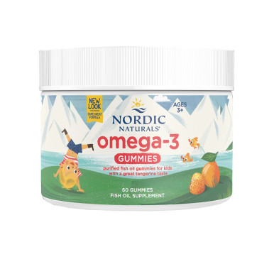 Nordic Omega-3 Gummies /Tangerine 60ct by Nordic Naturals