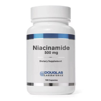 Douglas Laboratories Niacinamide 500 mg white bottle, 100 capsules