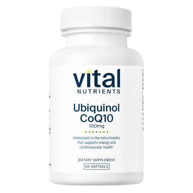 Ubiquinol CoQ10 100mg 60sg by Vital Nutrients