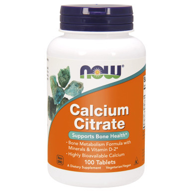 Calcium Citrate Tablets 100t by NOW Foods