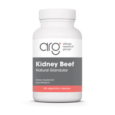 Kidney Beef Natural Glandular 100c by Allergy Research Group