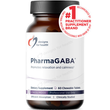 PharmaGABA Chewables 200mg 60t by Designs for Health