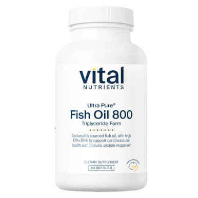 Ultra Pure Fish Oil 800 TG 90c by Vital Nutrients