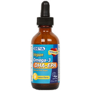 Vegan Liquid DHA-EPA lemon 2 oz by Deva Nutrition