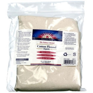 Cotton Flannel/Organic 13x15" by Heritage/Nutraceutical Corp