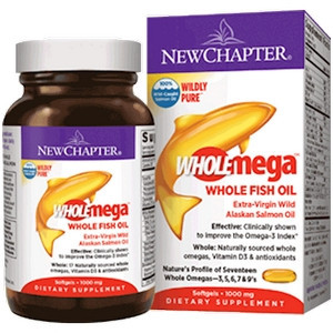 Wholemega 1,000 mg 120 softgels by New Chapter