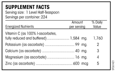 Potent C Guard Powder 8 oz by Perque label