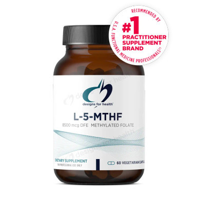 L-5-MTHF 8,500mcg 60c by Designs for Health