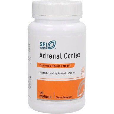 SFI Health Adrenal Cortex white bottle with orange label, 120 capsules