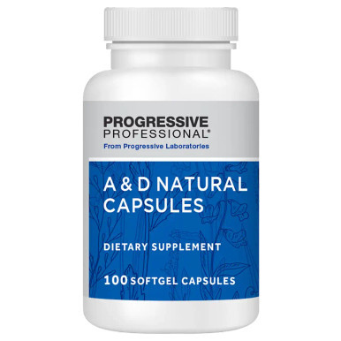 A & D Natural Capsules 100sg by Progressive Labs
