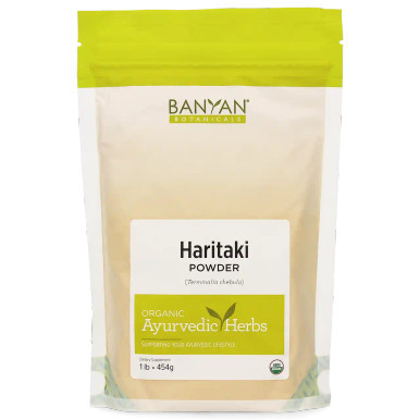 Organic Haritaki Powder 1 lb by Banyan Botanicals
