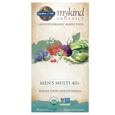 Mykind Organics Mens Multi 40+ 60 tablets by garden of life