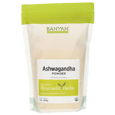 Ashwagandha (Certified Organic) 1 lb by Banyan Botanicals