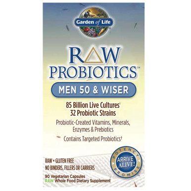 RAW Probiotics Men 50 & Wiser 90 vcaps by Garden of Life