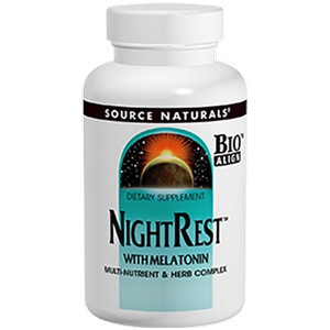 NightRest with Melatonin 50 tabs by Source Naturals