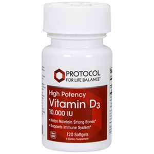 Vitamin D3 10,000IU 120sg by Protocol For Life