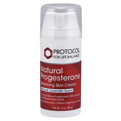 Progesterone Cream w/Lavender 3oz by Protocol For Life Balance