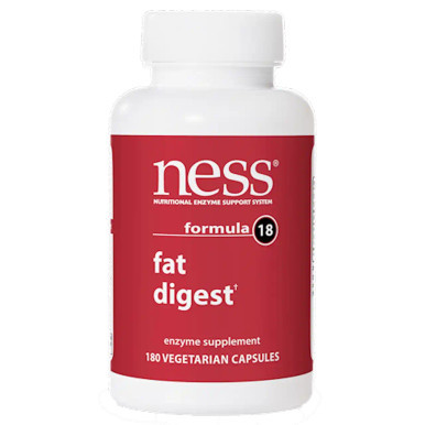Fat Digest #18 - 180 caps by NESS Enzymes