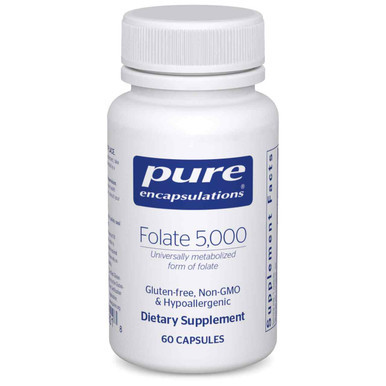 Folate 5000 by Pure Encapsulations - Active folate and methylation support