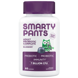 Adult Probiotic Complete Blueberry 60 gummies by SmartyPants Vitamins