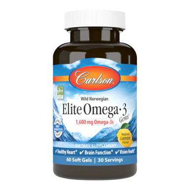 Elite Omega 3 Gems 60sg by Carlson Labs