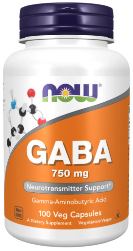 GABA 750mg 100c by Now Foods