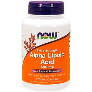 Alpha Lipoic Acid 600mg 120c by Now Foods