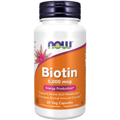 Biotin 5,000 mcg 60c by Now Foods