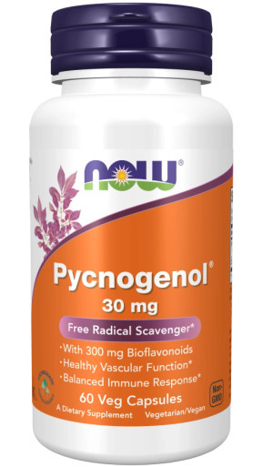 Pycnogenol 30mg 60c by Now Foods