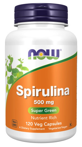 Spirulina 500mg 120c by Now Foods