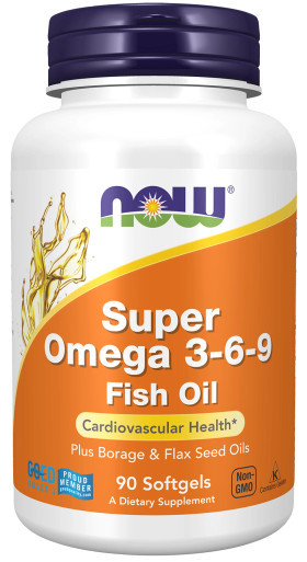 Super Omega 3-6-9 1200mg 90sg by Now Foods