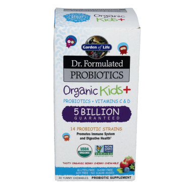 Dr. Formulated Probiotics Organic Kids+ 30 chews by Garden of Life