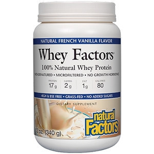Whey Factors Powder Mix Vanilla 15 serv by Natural Factors