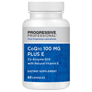 CoQ10 100mg Plus E 60c by Progressive Labs