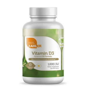 Vitamin D3 1000 IU - 250sg by Zahler